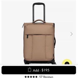 Calpak Soft Padded Carry-on, chocolate brown.